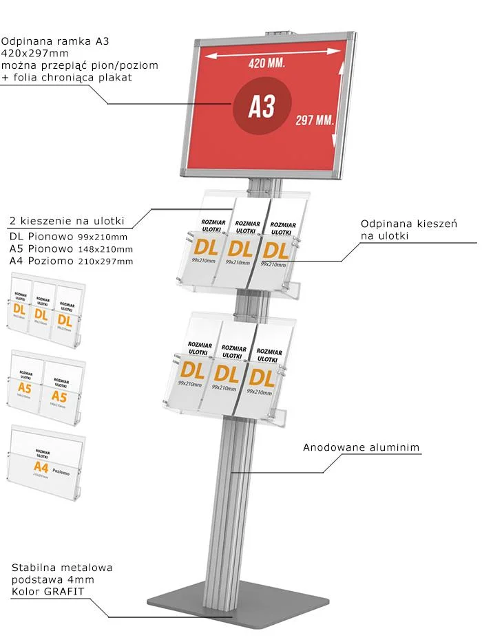 Stojak-na-plakat-i-ulotki-A4-A5-DL-z-opisem-art.-Cligo-827