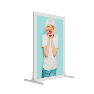Stojak jednostronny Magnetic black z podświetleniem LED -294 x 420 mm
