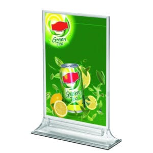 Akrylowy stojak na menu typu T