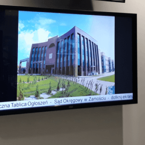Elektroniczna Tablica Ogłoszeń 55" Infobox