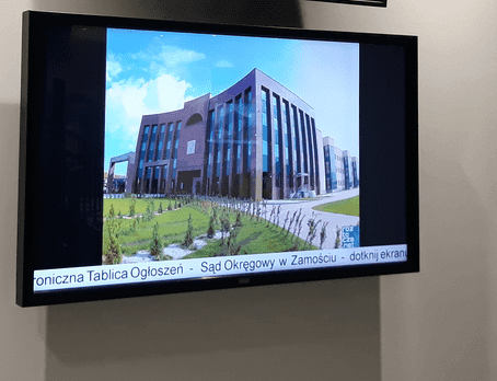 Elektroniczna Tablica Ogłoszeń 65" Infobox